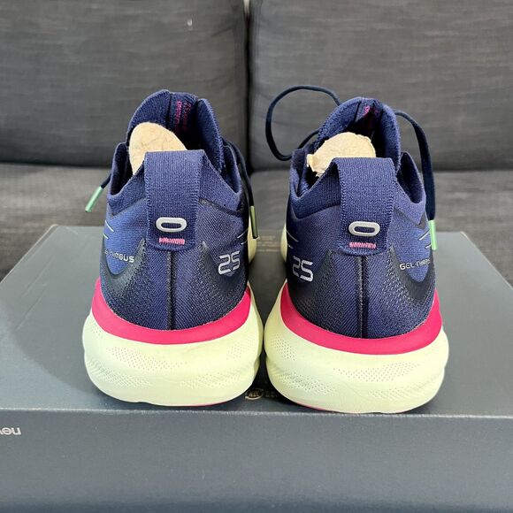 ASICS Gel-Nimbus 25 Navy Blue Running Shoes 1012B356 Women's Size 8.5 - Picture 6 of 12